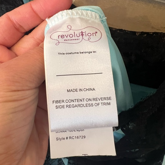 Revolution Dancewear ballet tutu costume, size LA, Delicate black and blue - Picture 7 of 9
